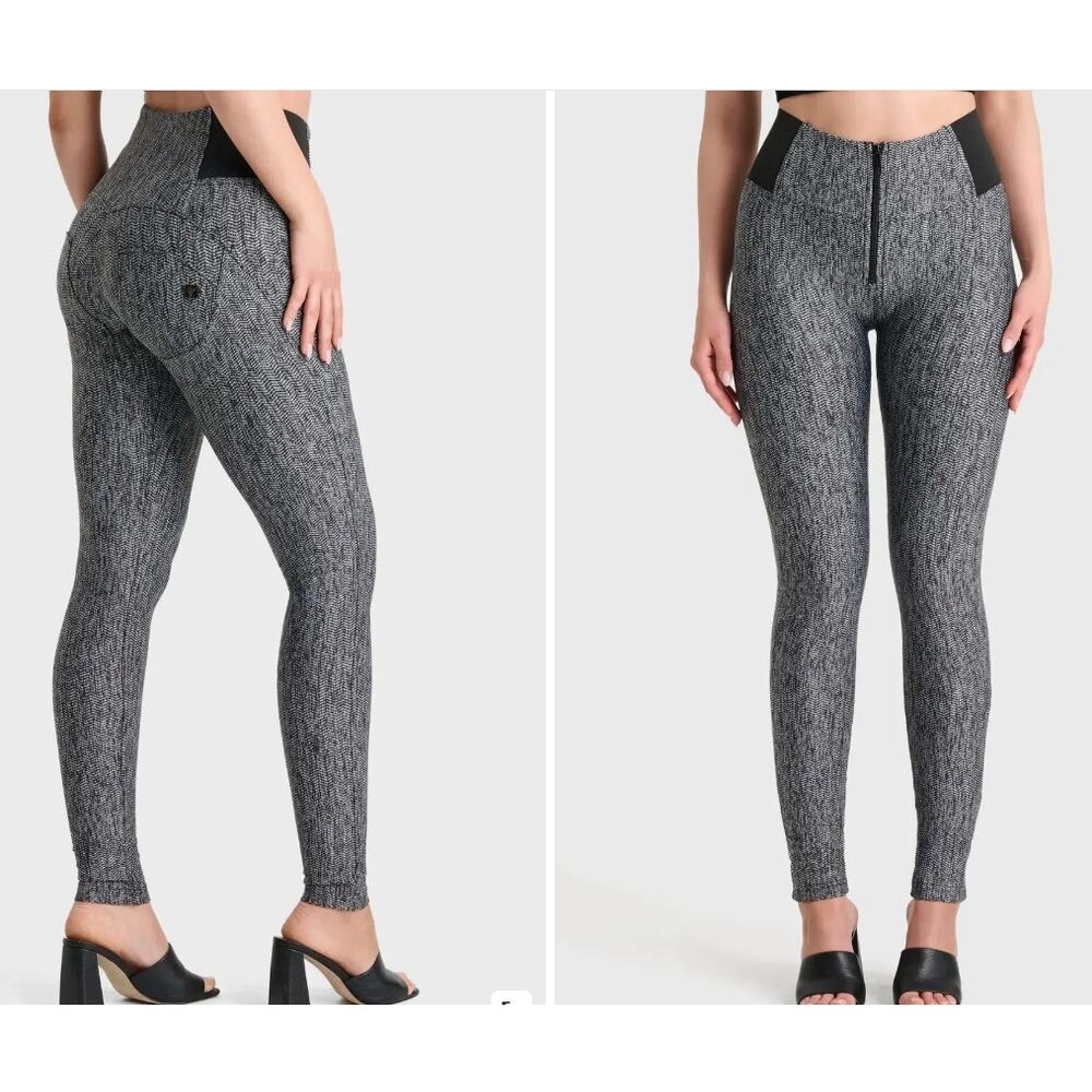 Freddy Gray Jacquard Zip Up pants